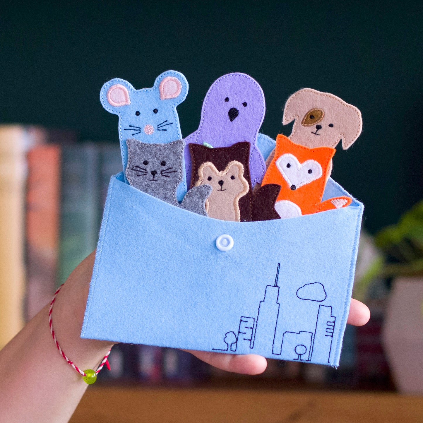 City Animals Finger Puppets – Set of 7