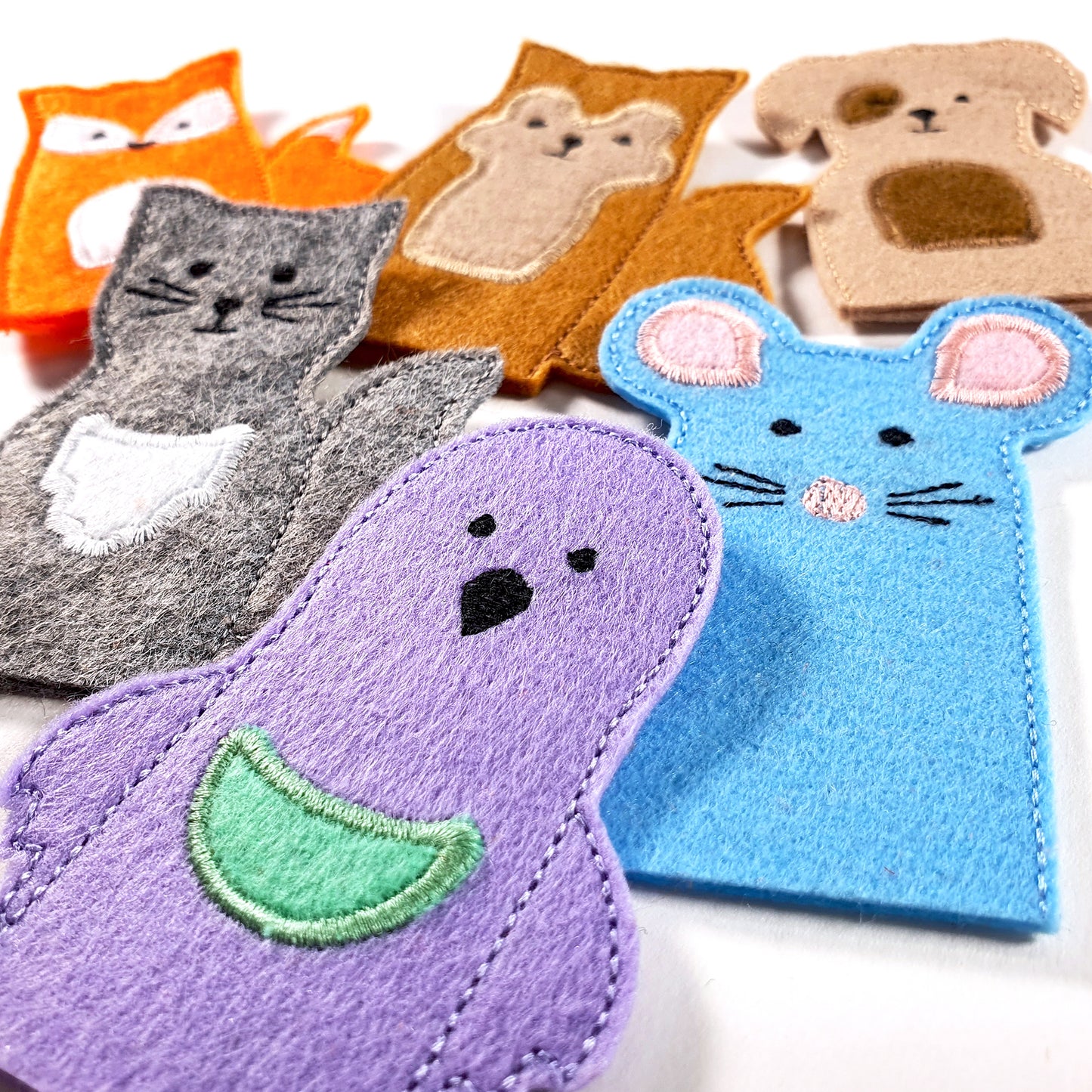 City Animals Finger Puppets – Set of 7