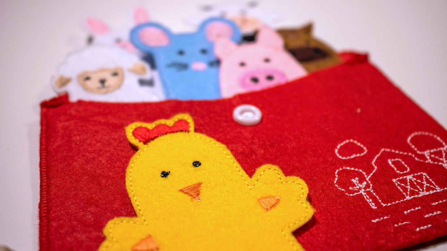 Farm Animal Finger Puppets – Set of 8