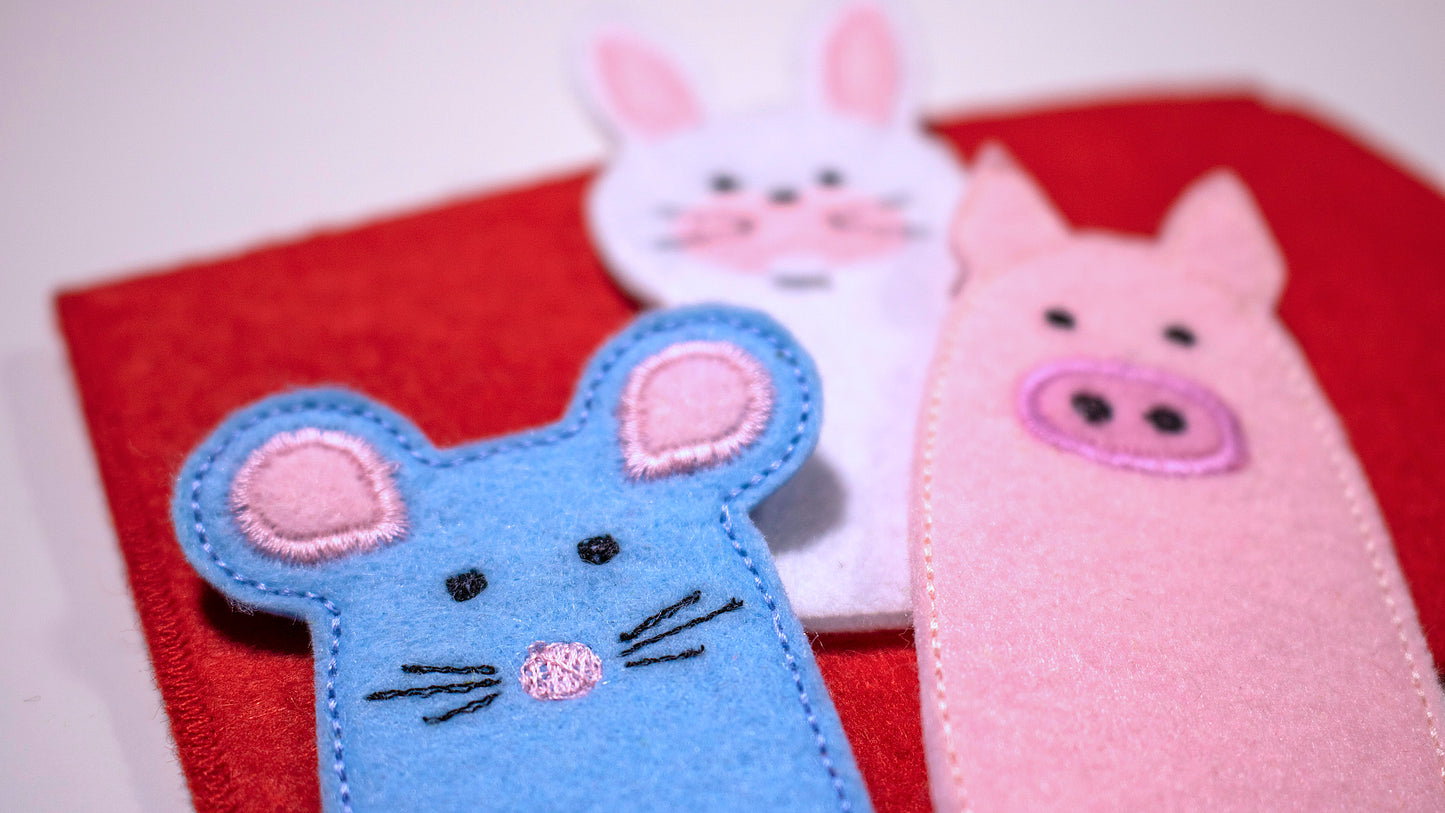 Farm Animal Finger Puppets – Set of 8