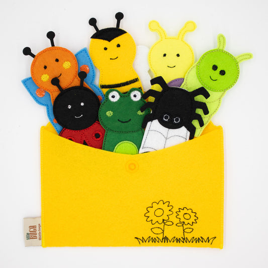 Garden Animals Finger Puppets – Set of 7