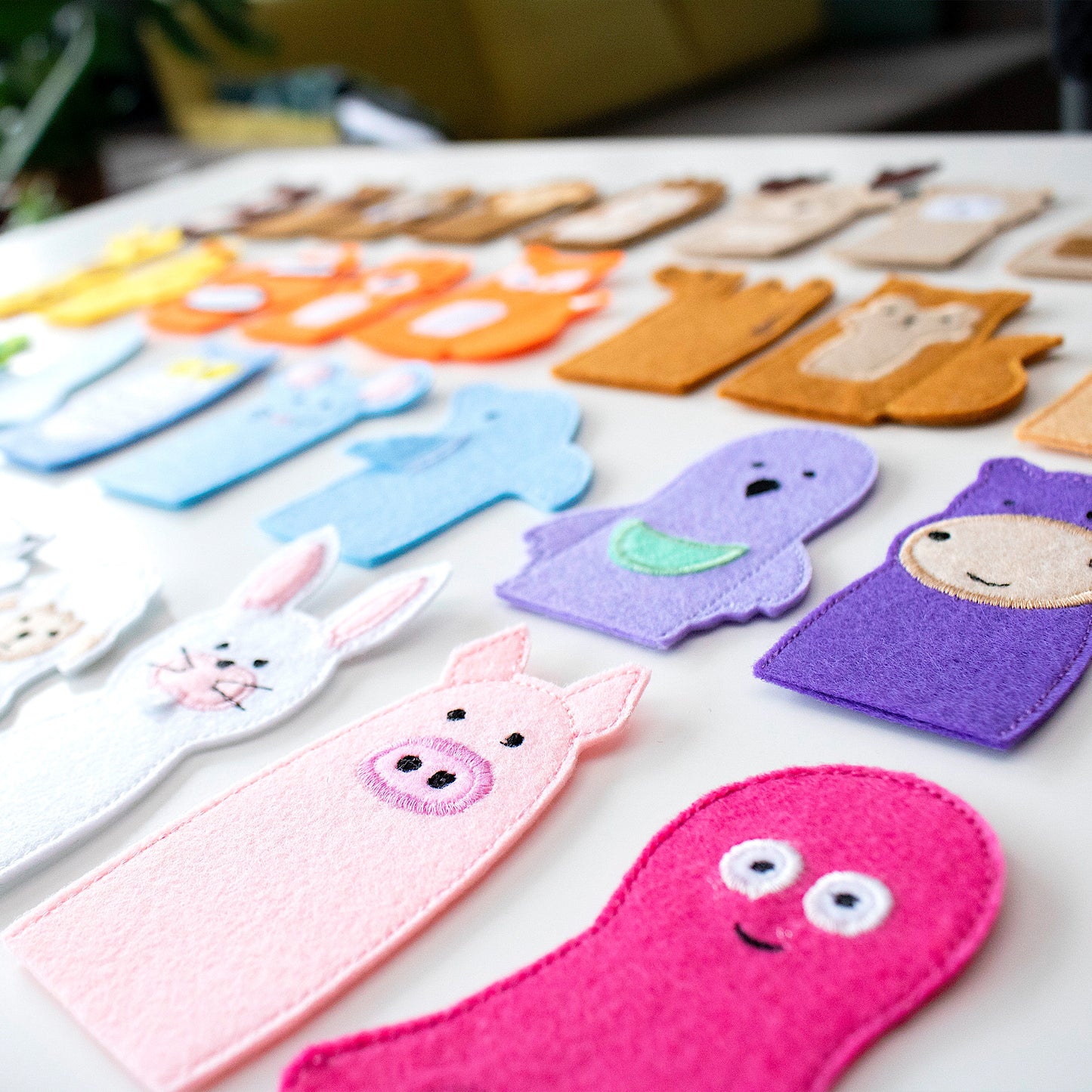 Make Your Own Animal Finger Puppets Set