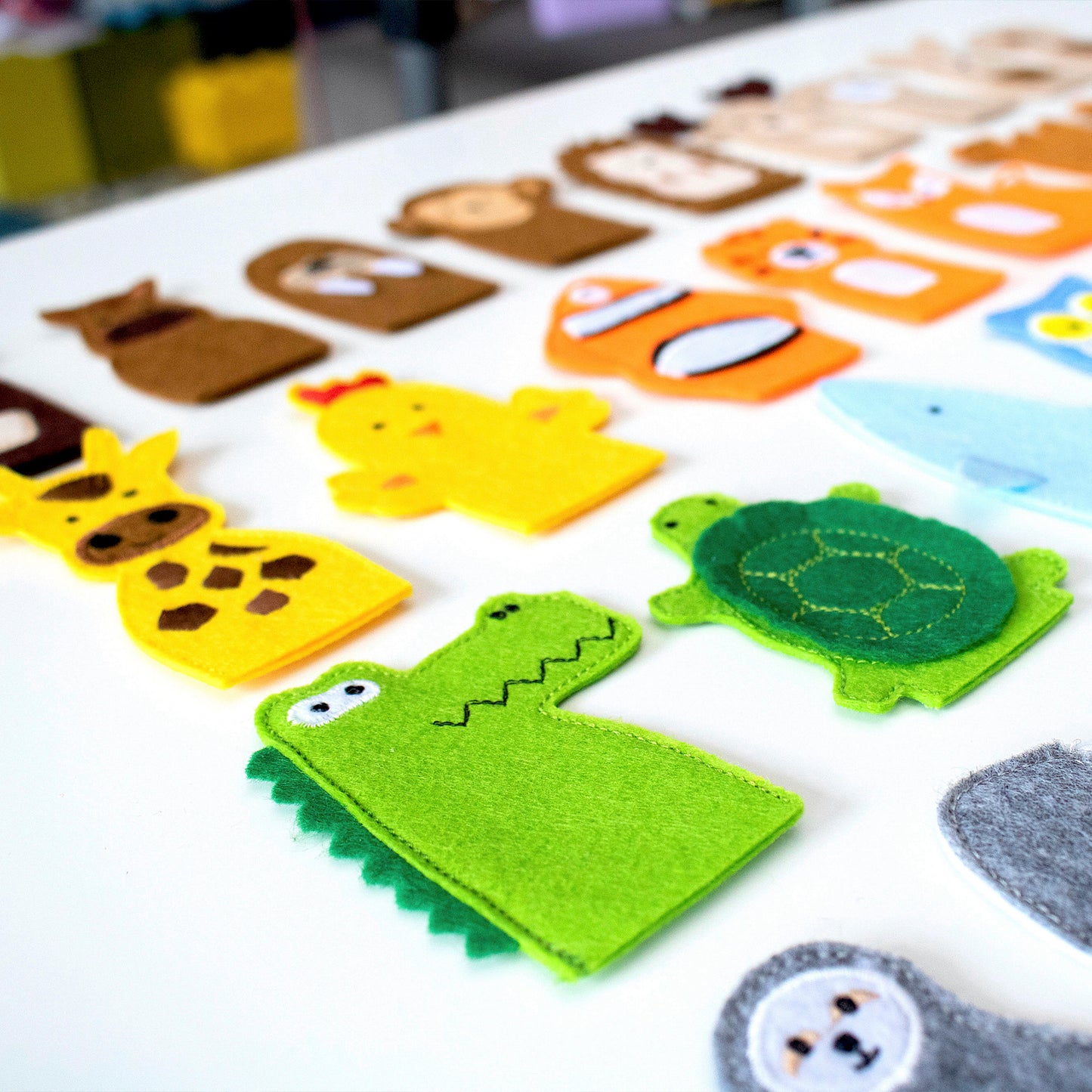 Make Your Own Animal Finger Puppets Set