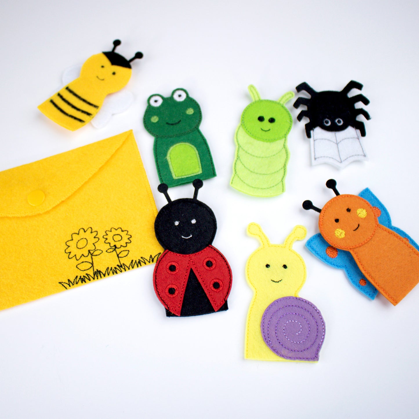 Garden Animals Finger Puppets – Set of 7