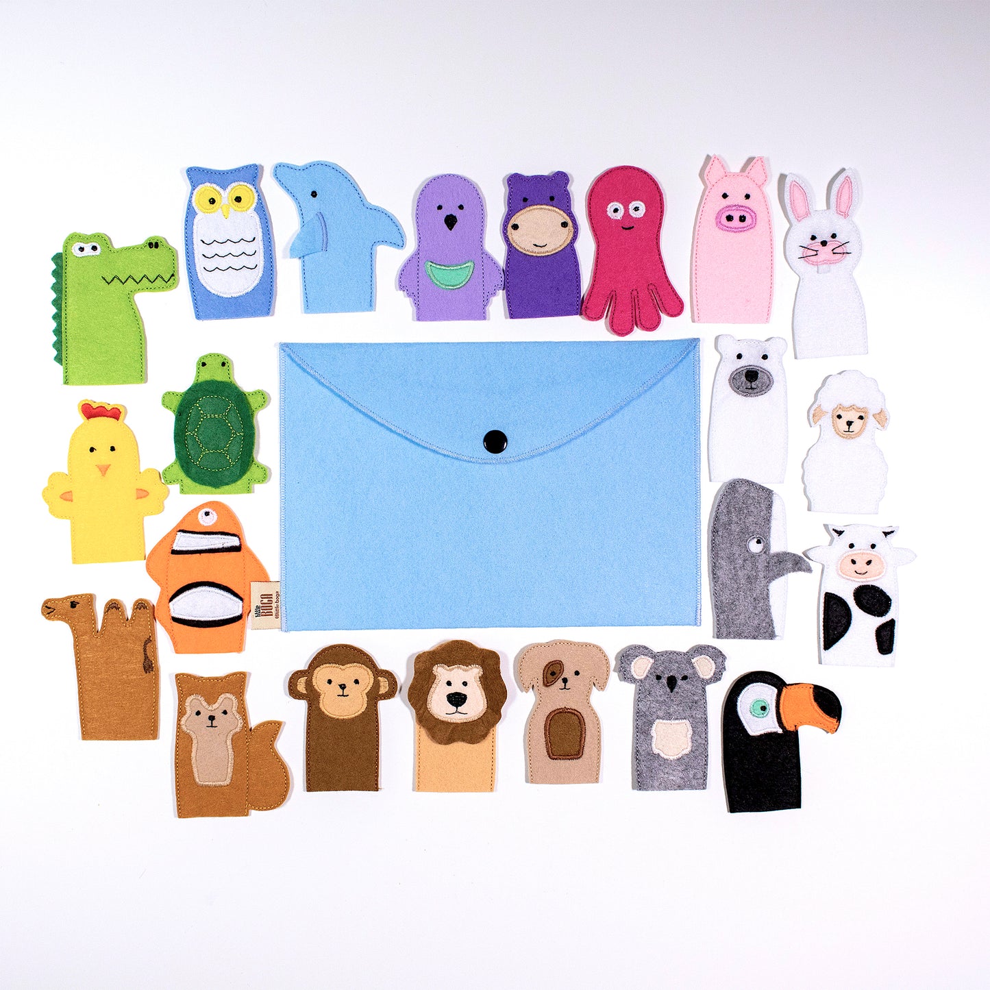 Make Your Own Animal Finger Puppets Set